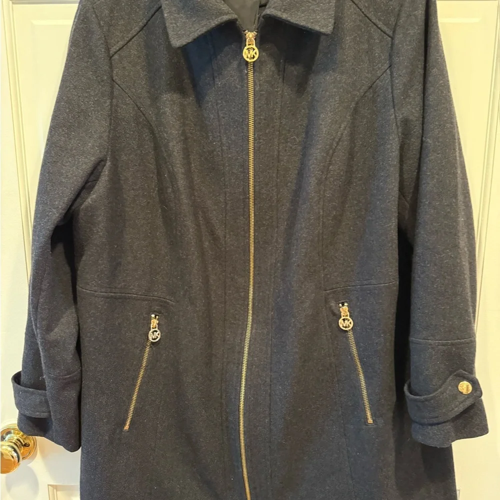 MICHAEL KORS WOMANS CHARCOAL GRAY COAT SIZE 18W - Picture 3 of 16
